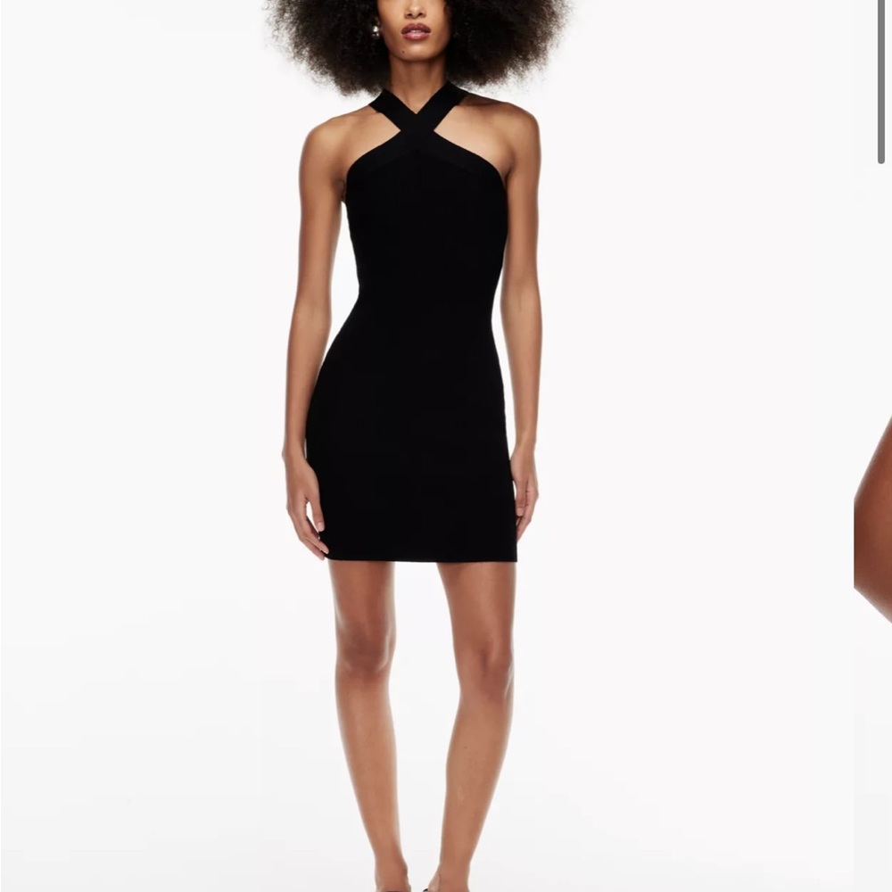 Aritzia Babaton Sculpt Knit Criss Cross Dress